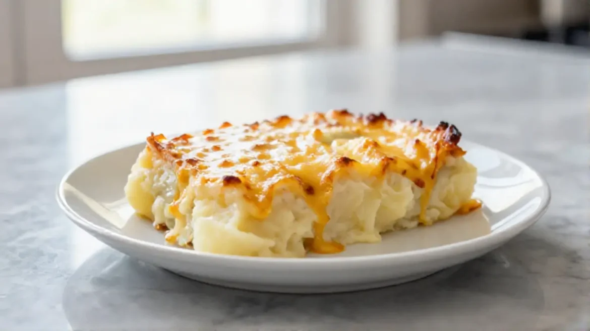 Een heerlijke aardappelgratin bereid in de airfryer.