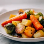 Heerlijke airfryer herfstgroenten die perfect krokant zijn.