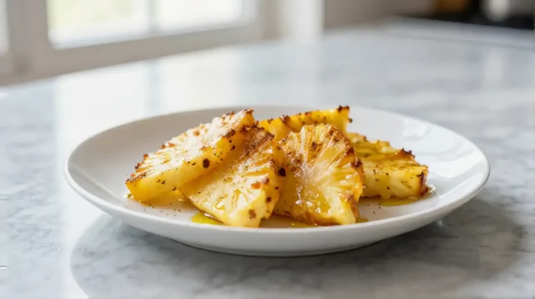Ananas in de Airfryer, een heerlijke en gezonde snack.