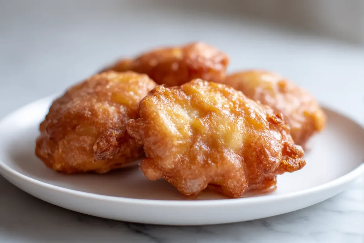 Heerlijke appelflappen gebakken in de airfryer.