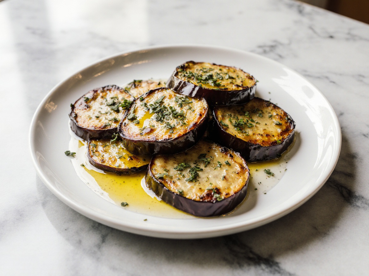 Aubergine bereid in de Airfryer