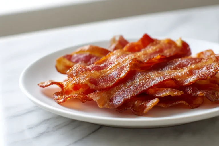 bacon bereid in de airfryer