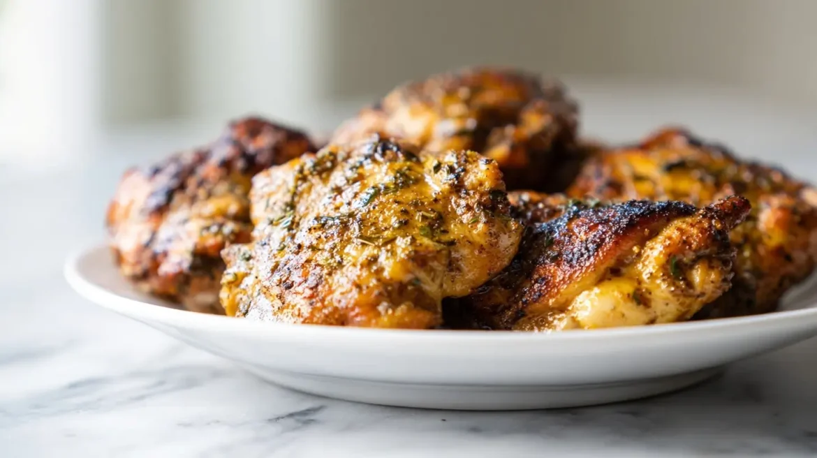 Baktijd Kippendijen in de Airfryer Deze afbeelding toont de baktijd van kippendijen in de airfryer.