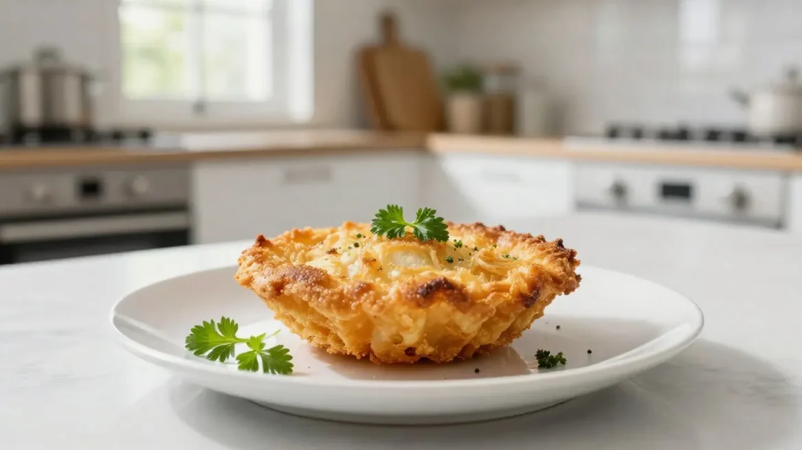 Bamischijf in de Airfryer Heerlijke bamischijf bereid in de Airfryer voor een krokante bite.