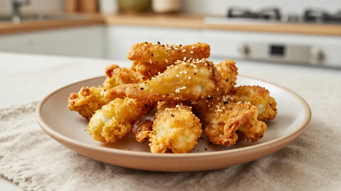Verfrissende bimi airfryer met perfecte krokante topping en gezonde groenten.