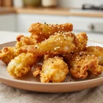 Verfrissende bimi airfryer met perfecte krokante topping en gezonde groenten.