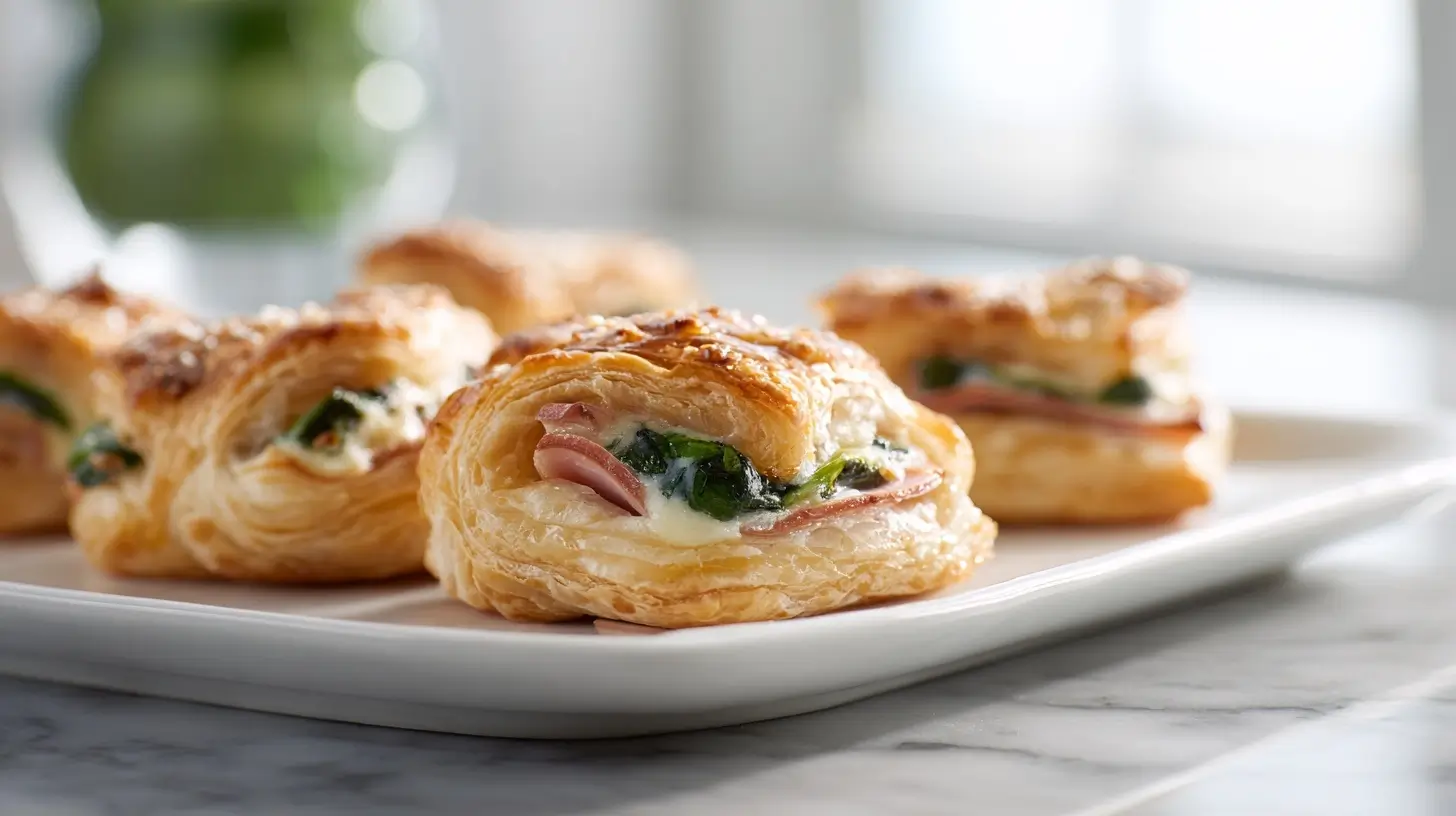 Bladerdeeg airfryer gerecht met een krokante korst.