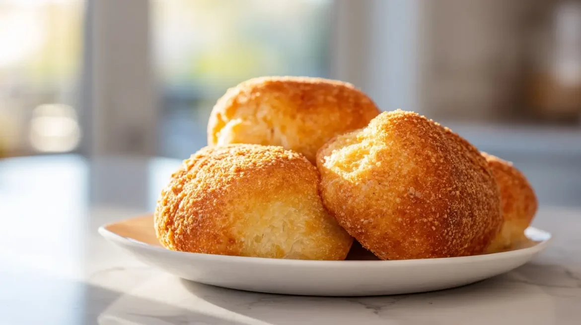 Deze broodjes zijn heerlijk bereid in de airfryer.