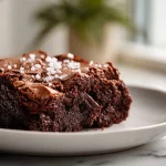Een heerlijke brownie bereid in de airfryer.