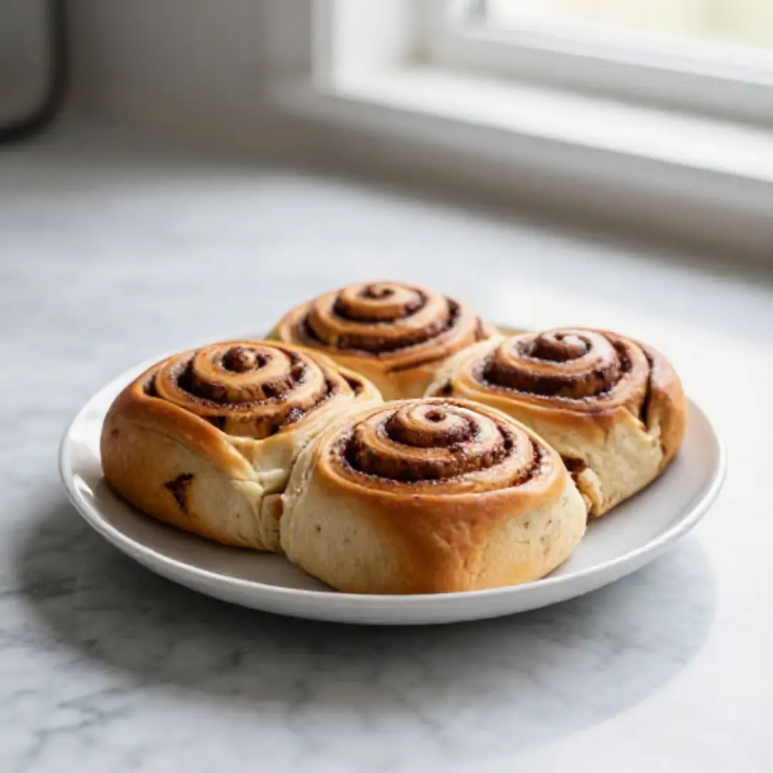 Cinnamon rolls in de Airfryer