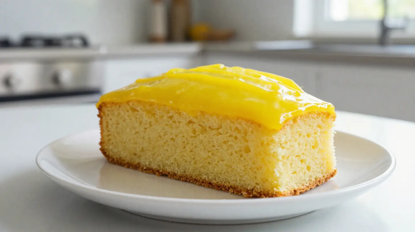 Luchtige citroencake bereid in de Airfryer met een heerlijke citroensmaak.