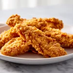 Krokante kipnuggets bereid in de airfryer.