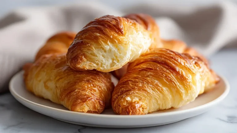 Een luchtige croissant bereid in de airfryer.