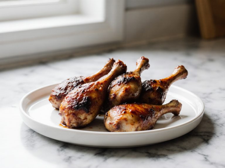 Heerlijke drumsticks bereid in de airfryer.