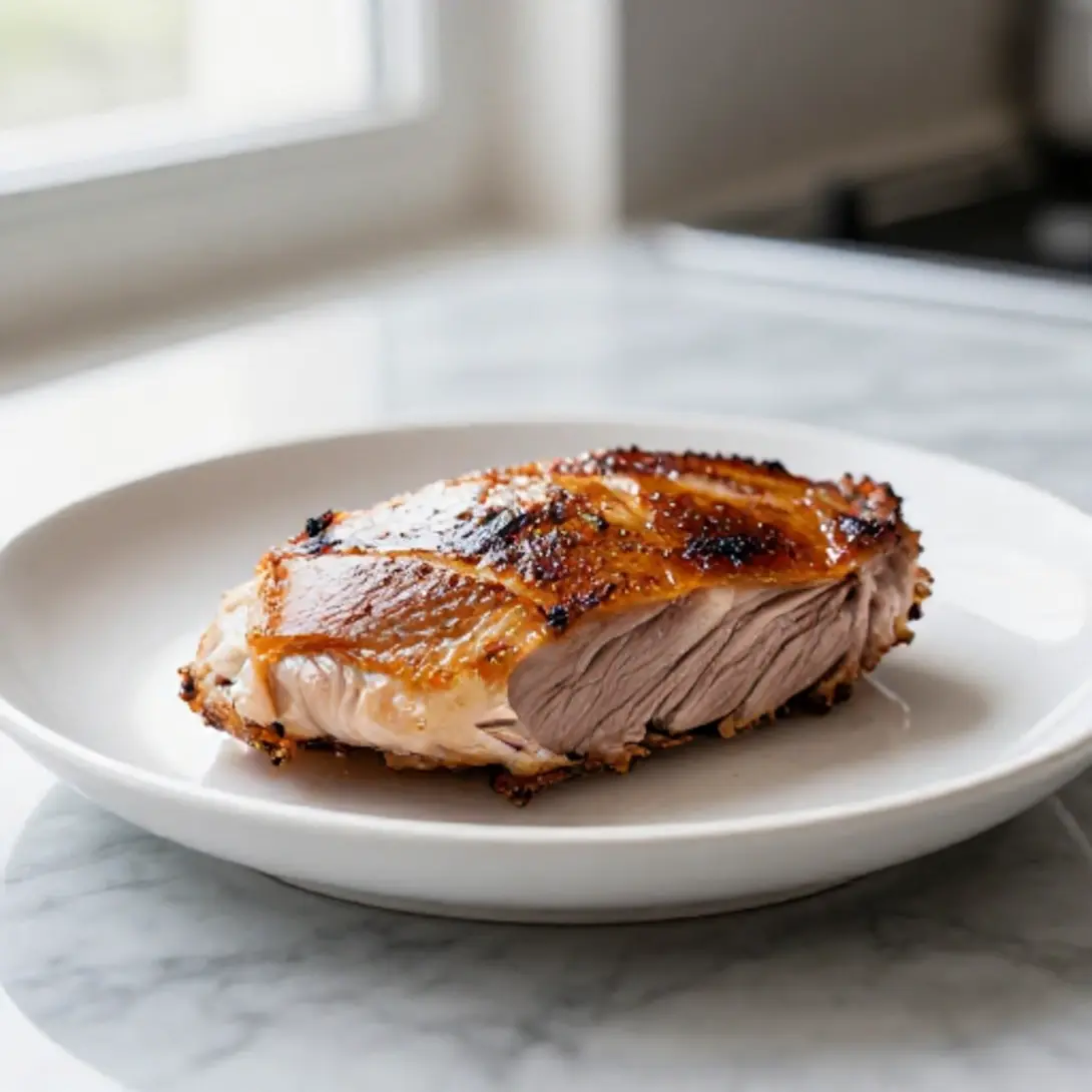 Eendeborst bereid in de Airfryer