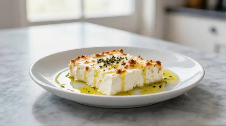 Heerlijke feta uit de airfryer, perfect voor een snelle snack.