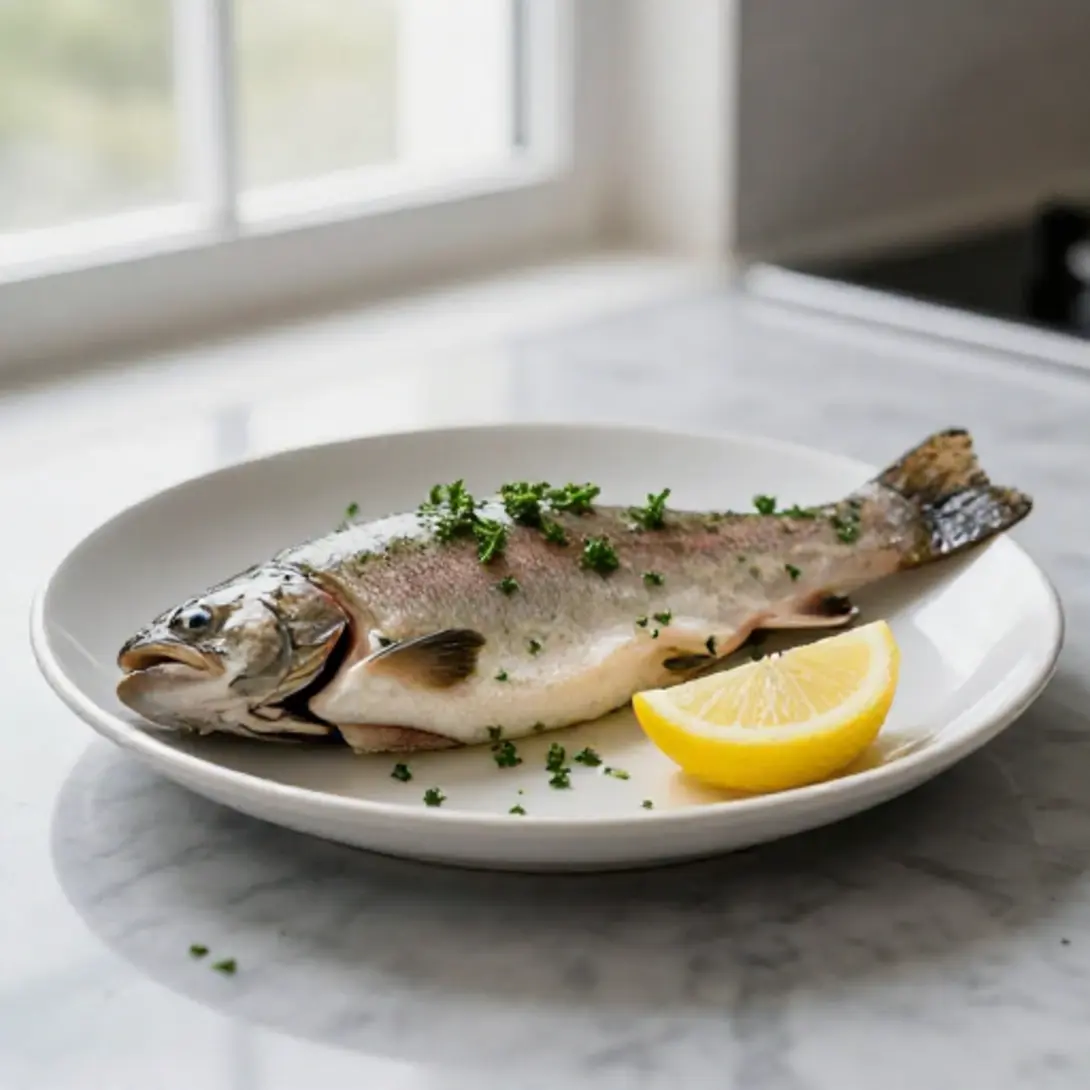 Een heerlijke forel bereid in de airfryer