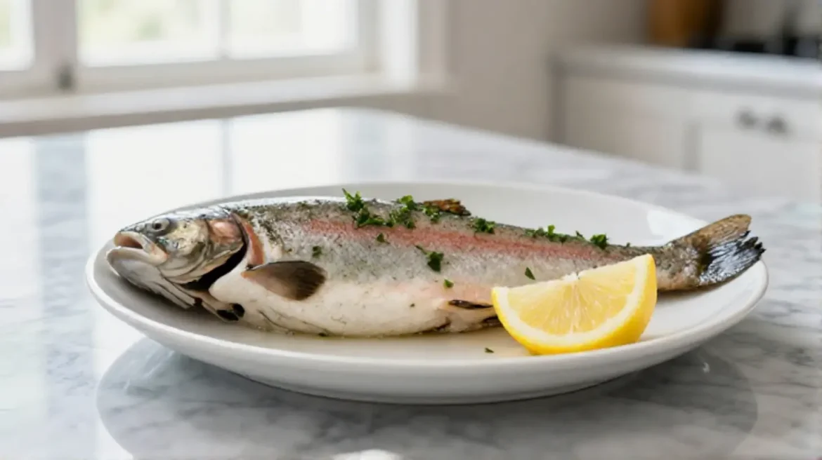 Een heerlijke forel bereid in de airfryer