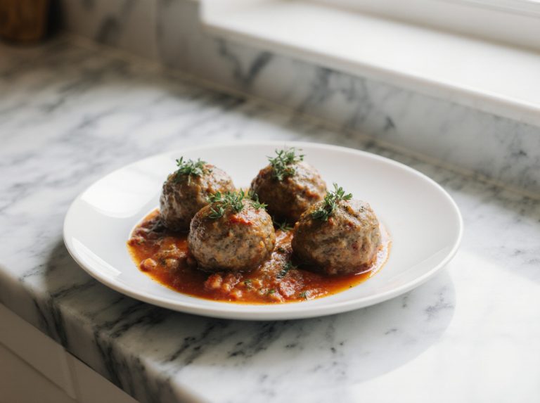 Heerlijke gehaktballen bereid in de airfryer.