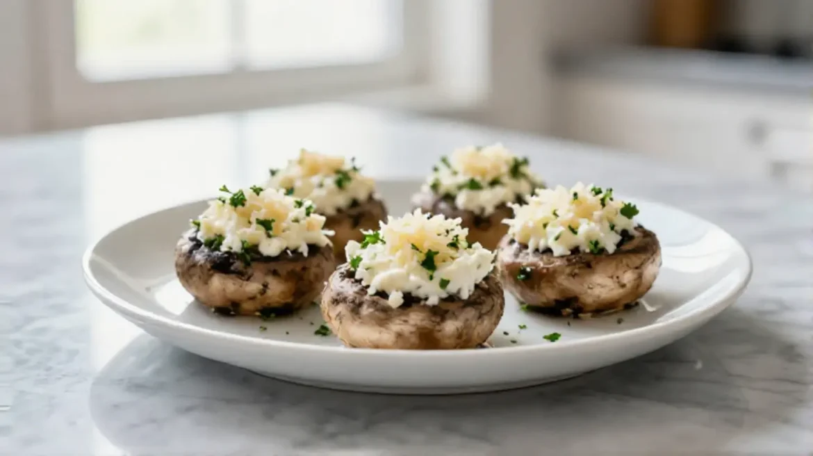Gevulde champignons in de Airfryer
