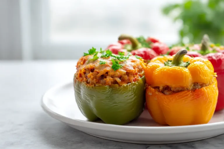 gevulde paprika gemaakt in de airfryer