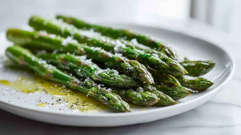Groene asperges bereid in de airfryer