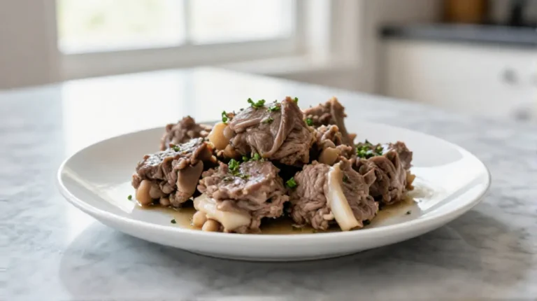 Heerlijke kalfswang bereid in de airfryer.