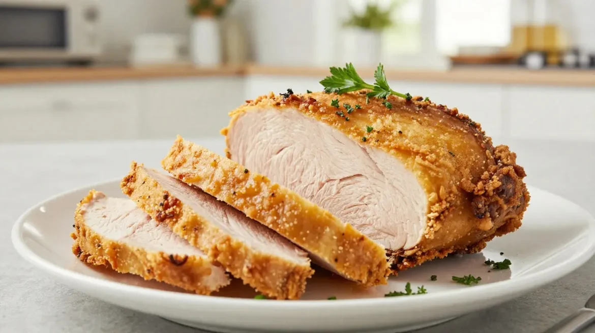 Kalkoenfilet in de Airfryer Malse kalkoenfilet perfect bereid in de Airfryer voor een gezonde maaltijd.