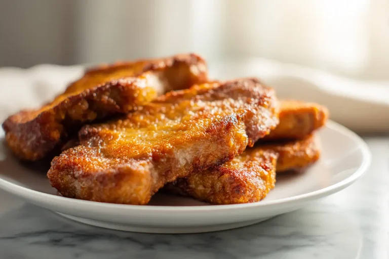 Een smakelijke karbonade bereid in de airfryer.