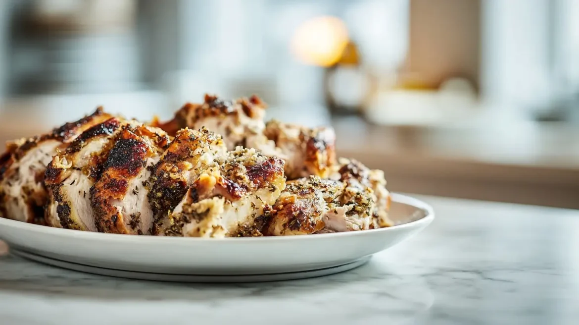 Kerstkalkoen restjes uit de airfryer