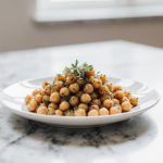 Heerlijke kikkererwten bereid in de airfryer.