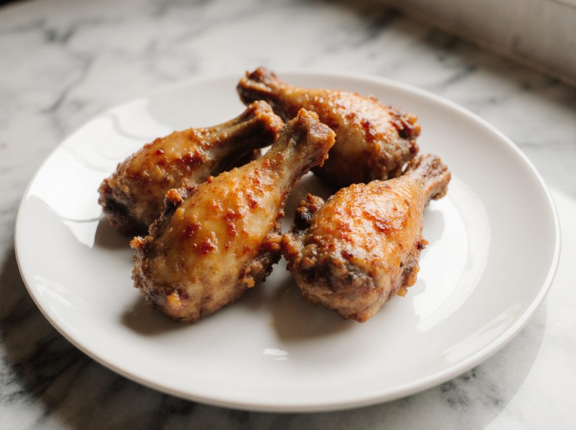 Heerlijke kipkluifjes bereid in de airfryer.
