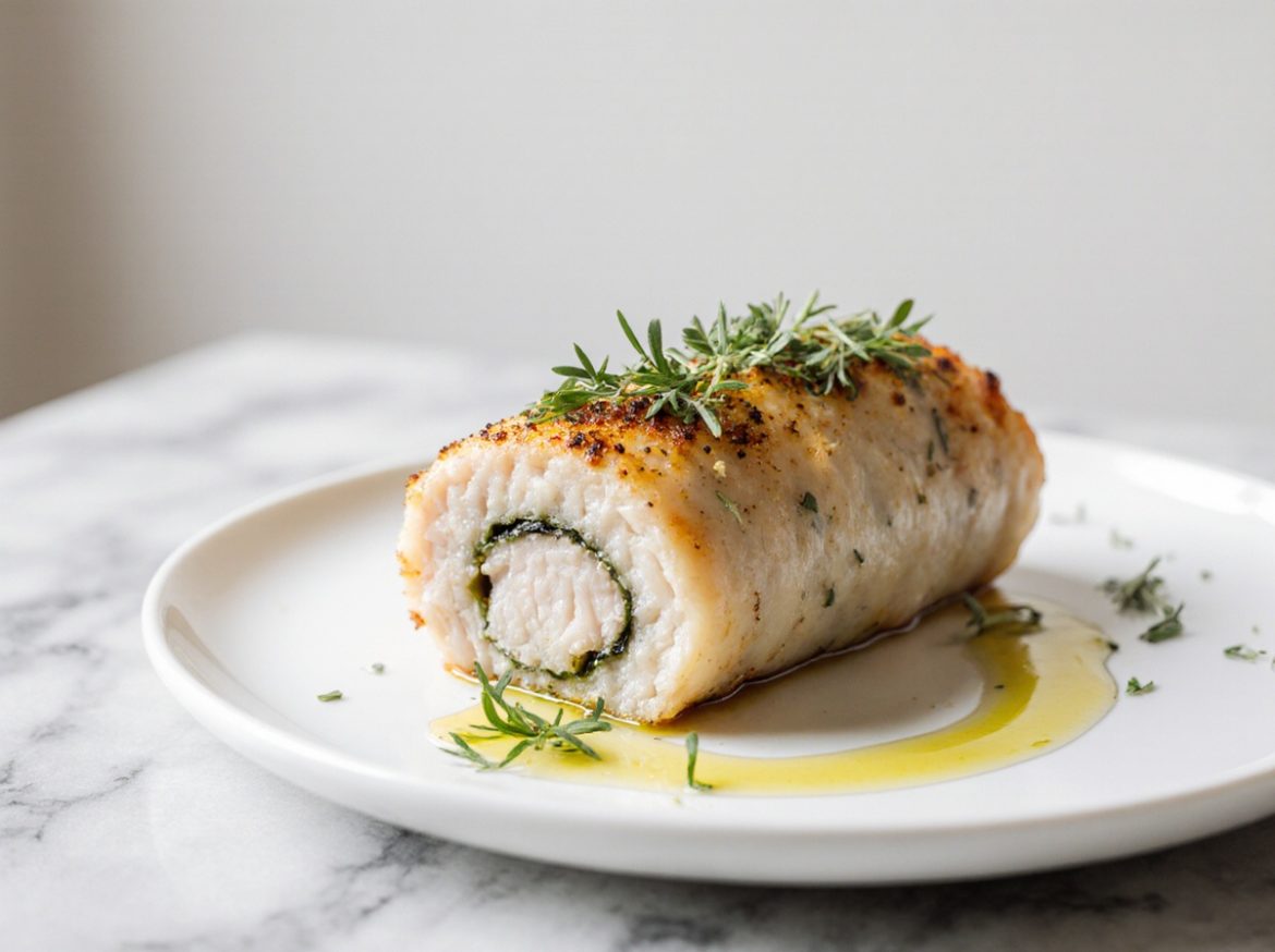 Een heerlijke kiprollade bereid in de airfryer.