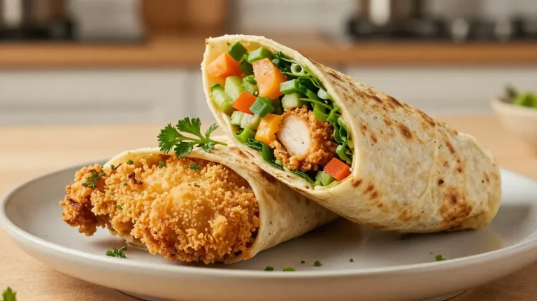 Kipwrap in de Airfryer Heerlijke kipwraps bereid in de Airfryer met knapperige groenten en een romige saus.