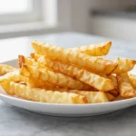 Koolrabi bereid in de airfryer voor een gezonde maaltijd.