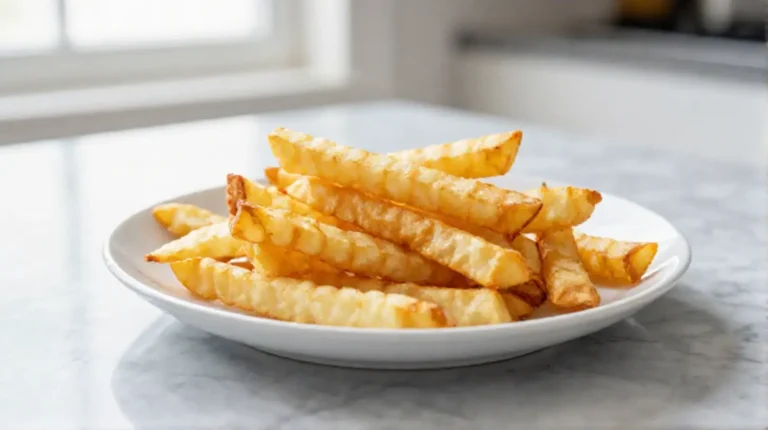 Koolrabi bereid in de airfryer voor een gezonde maaltijd.