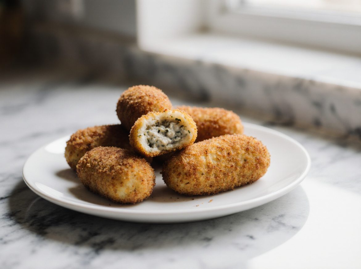 Een heerlijke kroket bereid in de airfryer.