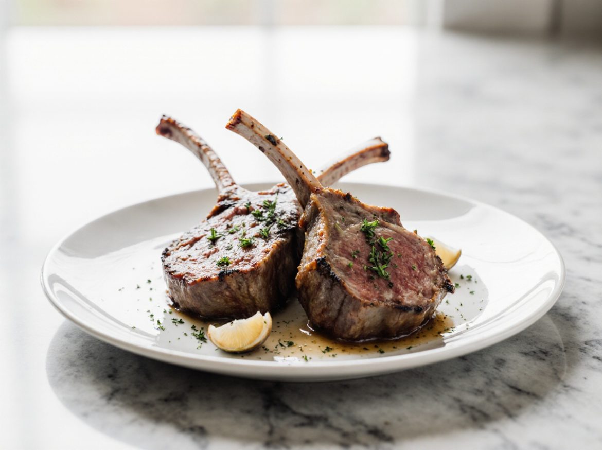 Lamskotelet bereid in de airfryer