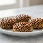 Heerlijke linzenburgers in de airfryer, perfect voor een gezonde maaltijd.