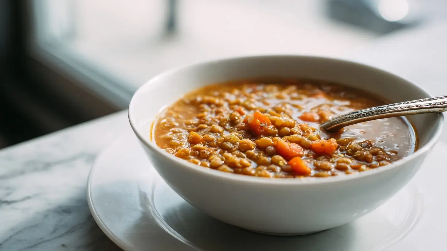 Linzensoep in de Airfryer