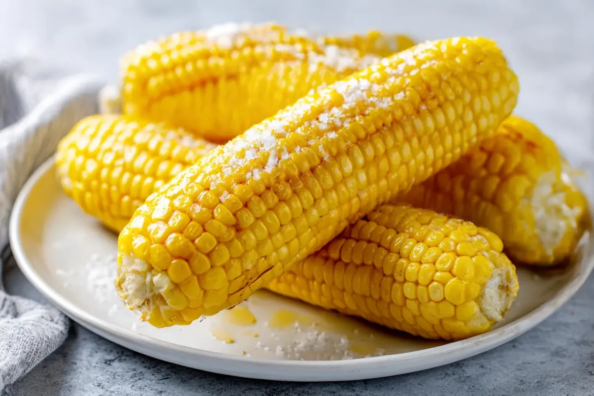 maiskolf bereid in de airfryer