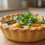 Heerlijke mini quiches bereid in de airfryer voor een snelle snack.