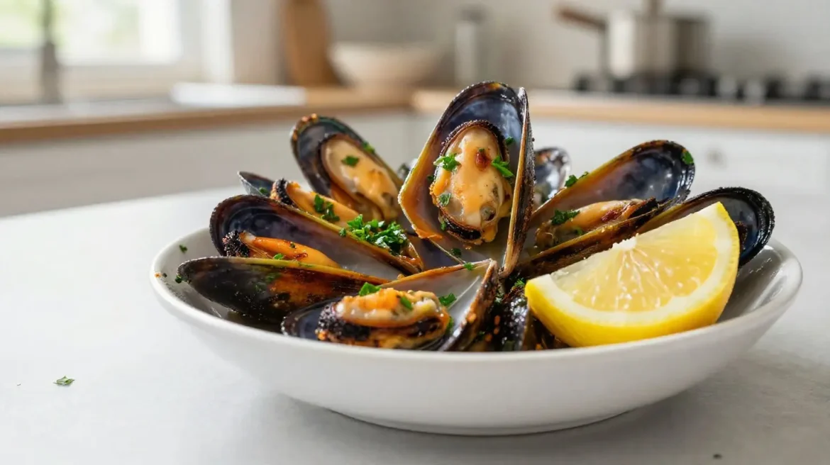 Mosselen in de Airfryer Heerlijke mosselen bereid in de Airfryer voor een smaakvolle maaltijd.