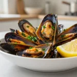 Heerlijke mosselen bereid in de Airfryer voor een smaakvolle maaltijd.