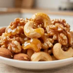 Heerlijke notenmix met karamel, perfect bereid in de Airfryer.