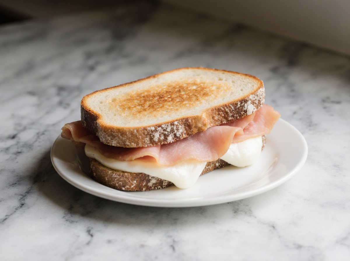 Panini parmaham en mozzarella airfryer