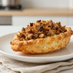 Heerlijk pasteitje in de Airfryer met een krokante korst en rijke vulling.