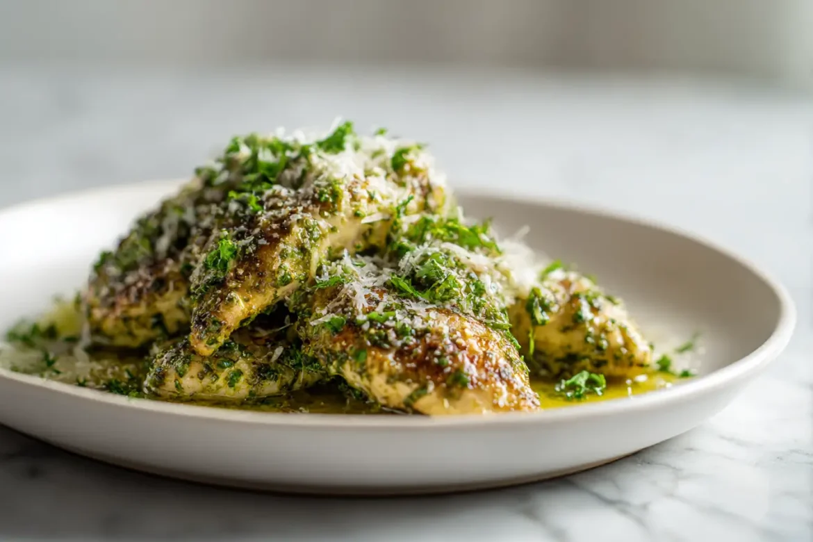 Pesto Kip in de Airfryer Heerlijke pesto kip bereid in de airfryer.