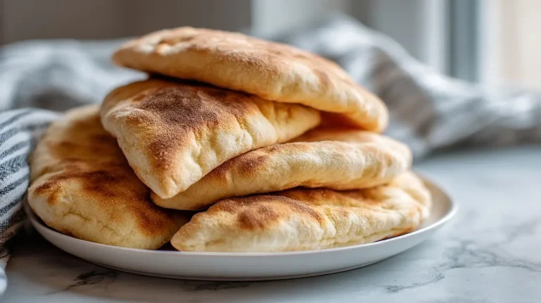Heerlijke pitabroodjes gemaakt in de airfryer.