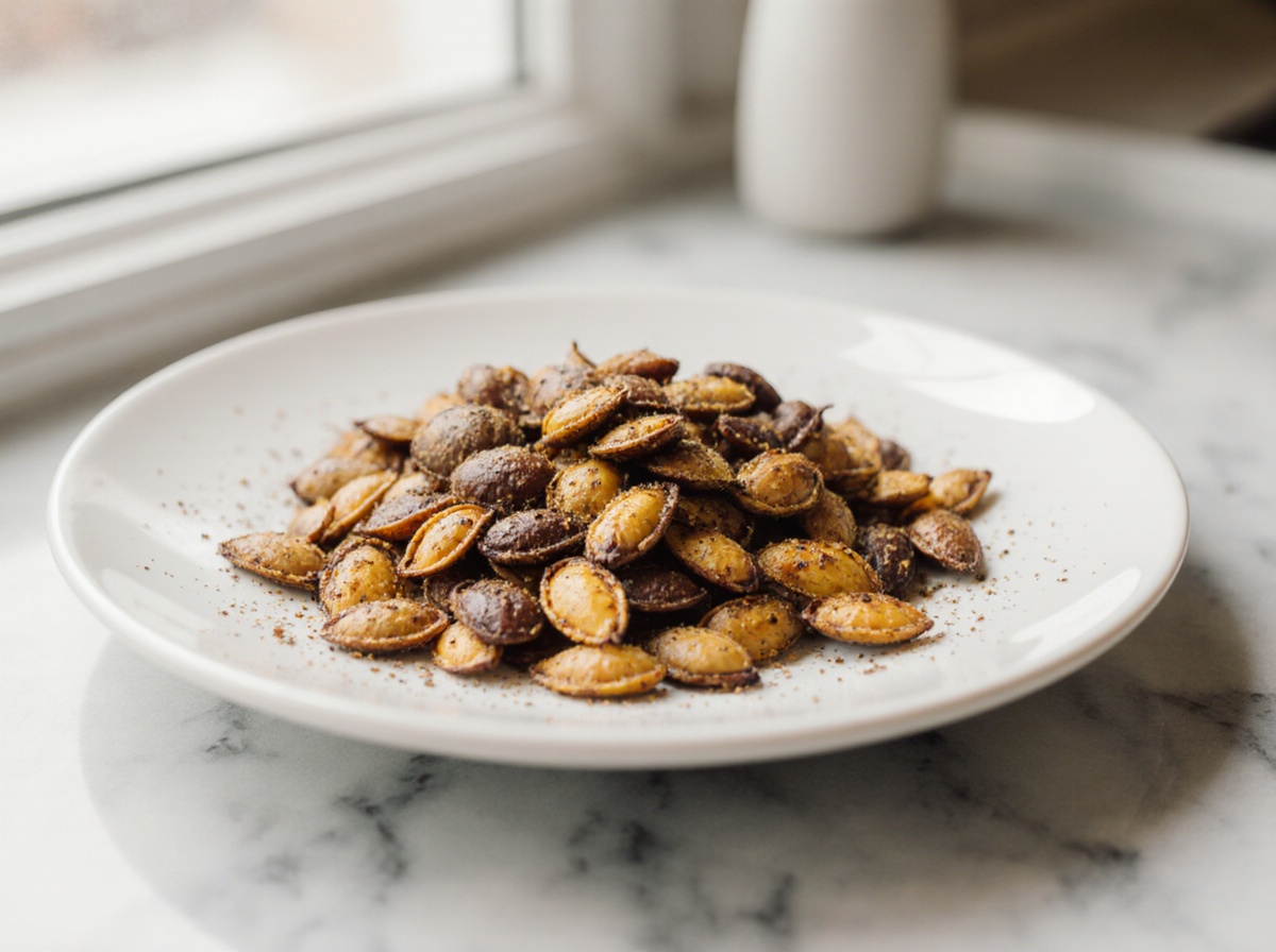 Pompoenpitten roosteren airfryer
